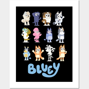 topper bluey Posters and Art